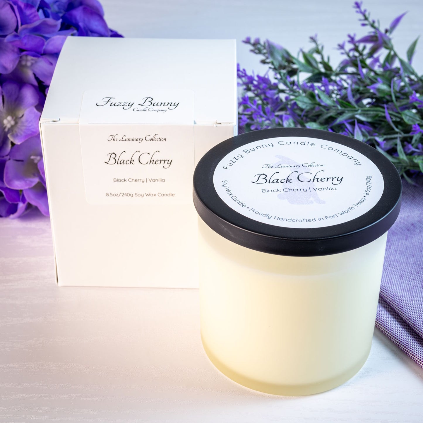 Black Cherry 8.5oz Soy Candle