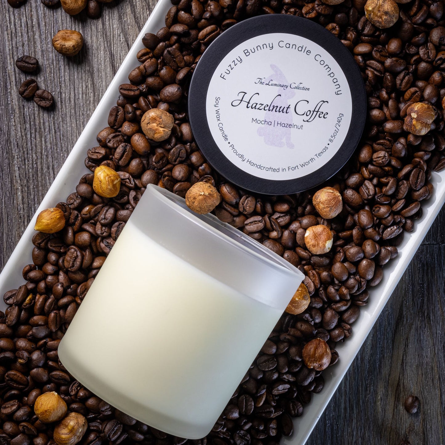 Hazelnut Coffee 8.5oz Soy Candle